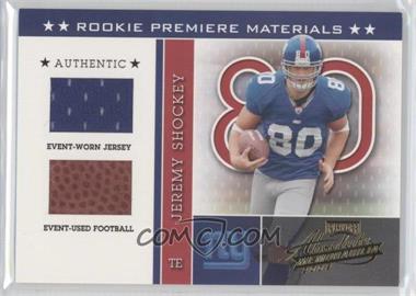 2002 Playoff Absolute Memorabilia - [Base] #226 - Rookie Premiere Materials - Jeremy Shockey /825