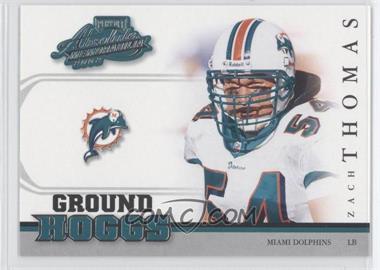 2002 Playoff Absolute Memorabilia - Ground Hoggs #GH-10 - Zach Thomas