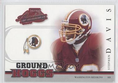 2002 Playoff Absolute Memorabilia - Ground Hoggs #GH-4 - Stephen Davis