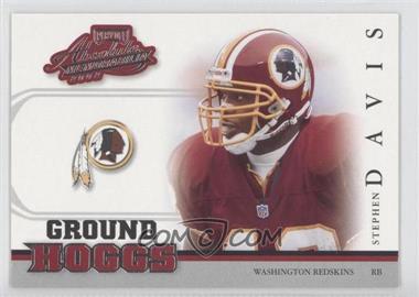 2002 Playoff Absolute Memorabilia - Ground Hoggs #GH-4 - Stephen Davis