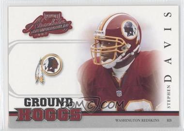 2002 Playoff Absolute Memorabilia - Ground Hoggs #GH-4 - Stephen Davis