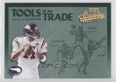 2002 Playoff Absolute Memorabilia - Tools of the Trade - Gold #TT-14 - Daunte Culpepper