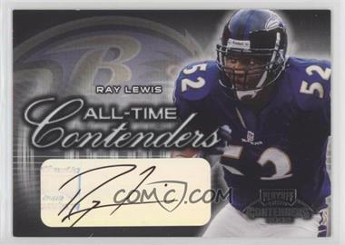 2002 Playoff Contenders - All-Time Contenders - Autographs #AT-2 - Ray Lewis /9