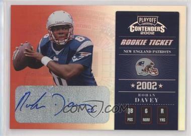 2002 Playoff Contenders - [Base] #167 - Rookie Ticket - Rohan Davey /295