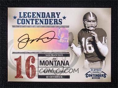 2002 Playoff Contenders - Legendary Contenders - Autographs #LC-10 - Joe Montana /63