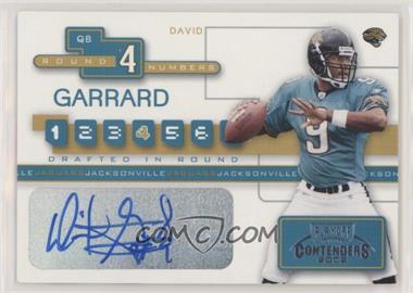 2002 Playoff Contenders - Round Numbers Autographs #RN-8 - David Garrard, Rohan Davey /75