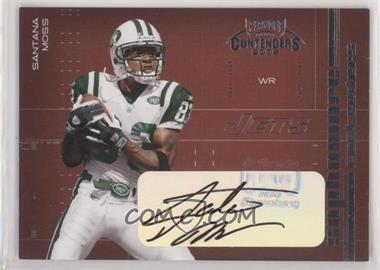 2002 Playoff Contenders - Sophomore Contenders - Autographs #SC-10 - Santana Moss /400