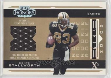 2002 Playoff Honors - [Base] - Xs #227 - Rookie Gems - Donte Stallworth /25