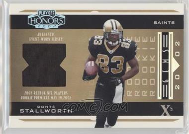 2002 Playoff Honors - [Base] - Xs #227 - Rookie Gems - Donte Stallworth /25