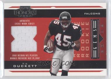 2002 Playoff Honors - [Base] #209 - Rookie Gems - T.J. Duckett /650