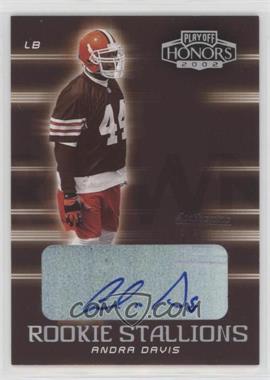 2002 Playoff Honors - Rookie Stallions - Autographs #RS-3 - Andra Davis /100