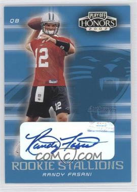 2002 Playoff Honors - Rookie Stallions - Autographs #RS-37 - Randy Fasani /100