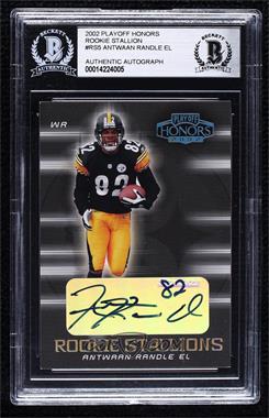 2002 Playoff Honors - Rookie Stallions - Autographs #RS-5 - Antwaan Randle El /100 [BGS Encased]