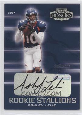 2002 Playoff Honors - Rookie Stallions - Autographs #RS-6 - Ashley Lelie /100