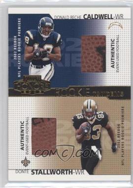 2002 Playoff Honors - Rookie Tandems - Gold #RT-11 - Donald Reche Caldwell, Donte Stallworth /250
