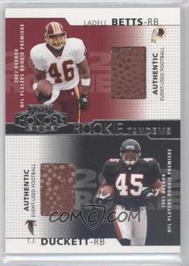 2002 Playoff Honors - Rookie Tandems #RT-14 - Ladell Betts, T.J. Duckett