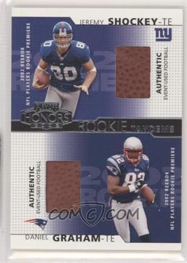 2002 Playoff Honors - Rookie Tandems #RT-15 - Jeremy Shockey, Daniel Graham