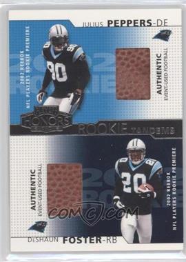 2002 Playoff Honors - Rookie Tandems #RT-7 - Julius Peppers, DeShaun Foster