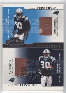 2002 Playoff Honors - Rookie Tandems #RT-7 - Julius Peppers, DeShaun Foster