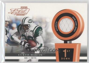 2002 Playoff Piece of the Game - Materials - 1st Down #POG-11 - Curtis Martin /250