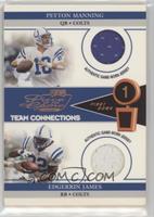 Team Connections - Peyton Manning, Edgerrin James #/100