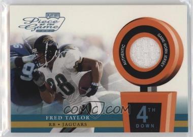 2002 Playoff Piece of the Game - Materials - 4th Down #POG-22 - Fred Taylor /25