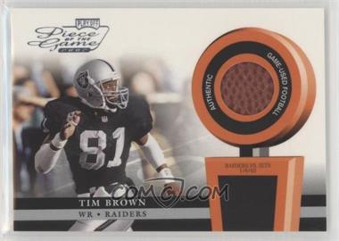 2002 Playoff Piece of the Game - Materials #POG-52.2 - Tim Brown (Football)