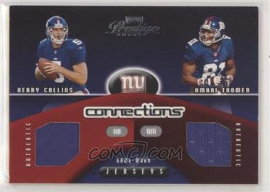 2002 Playoff Prestige - Connections #C-14 - Kerry Collins, Amani Toomer /500