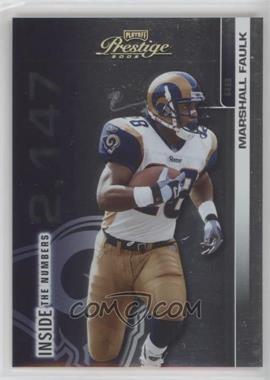 2002 Playoff Prestige - Inside the Numbers - Gold #IN 10 - Marshall Faulk /28