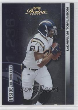 2002 Playoff Prestige - Inside the Numbers - Gold #IN 12 - LaDainian Tomlinson /21