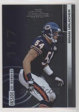 2002 Playoff Prestige - Inside the Numbers #IN 29 - Brian Urlacher