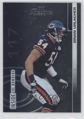 2002 Playoff Prestige - Inside the Numbers #IN 29 - Brian Urlacher