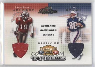 2002 Playoff Prestige - League Leader Tandems - Jerseys #LL16 - Troy Brown, Keyshawn Johnson /250