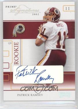 2002 Playoff Prime Signatures - [Base] - Authentic Signatures [Autographed] #77 - Patrick Ramsey /120