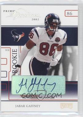 2002 Playoff Prime Signatures - [Base] - Authentic Signatures #108 - Jabar Gaffney /95