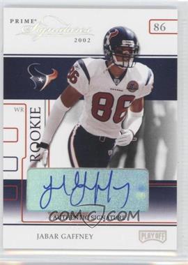 2002 Playoff Prime Signatures - [Base] - Authentic Signatures #108 - Jabar Gaffney /95