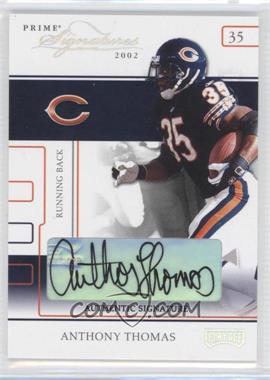 2002 Playoff Prime Signatures - [Base] - Authentic Signatures #36 - Anthony Thomas /131