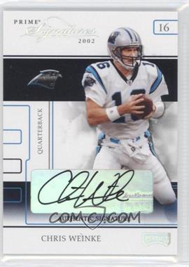 2002 Playoff Prime Signatures - [Base] - Authentic Signatures #37 - Chris Weinke /99