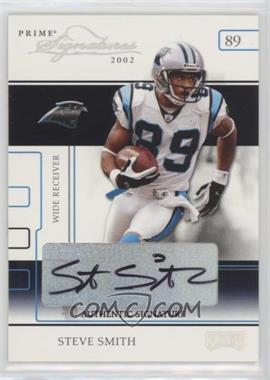 2002 Playoff Prime Signatures - [Base] - Authentic Signatures #48 - Steve Smith /209