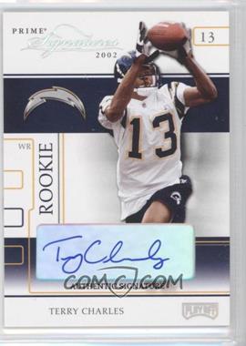 2002 Playoff Prime Signatures - [Base] - Authentic Signatures #69 - Terry Charles /145