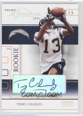 2002 Playoff Prime Signatures - [Base] - Authentic Signatures #69 - Terry Charles /145
