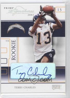 2002 Playoff Prime Signatures - [Base] - Authentic Signatures #69 - Terry Charles /145