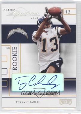 2002 Playoff Prime Signatures - [Base] - Authentic Signatures #69 - Terry Charles /145