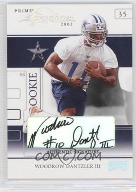 2002 Playoff Prime Signatures - [Base] - Authentic Signatures #76 - Woodrow Dantzler /20