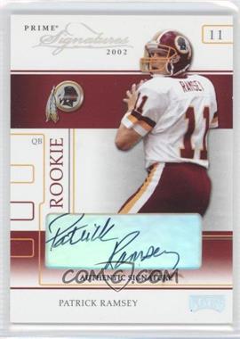 2002 Playoff Prime Signatures - [Base] - Authentic Signatures #77 - Patrick Ramsey /120