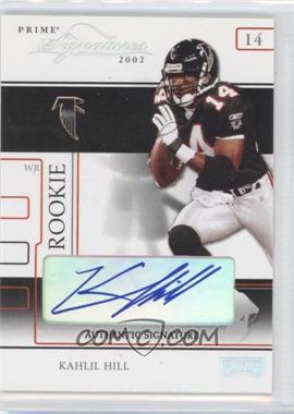 2002 Playoff Prime Signatures - [Base] - Authentic Signatures #80 - Kahlil Hill /45