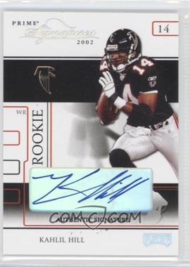 2002 Playoff Prime Signatures - [Base] - Authentic Signatures #80 - Kahlil Hill /45