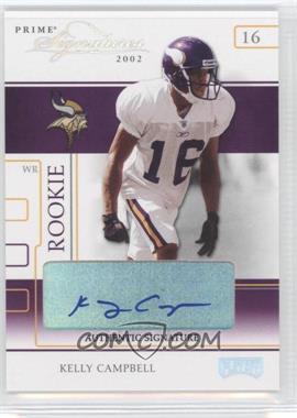 2002 Playoff Prime Signatures - [Base] - Authentic Signatures #85 - Kelly Campbell /45