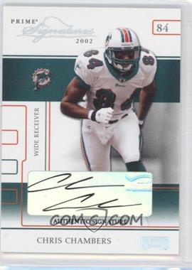 2002 Playoff Prime Signatures - [Base] - Authentic Signatures #9 - Chris Chambers /223