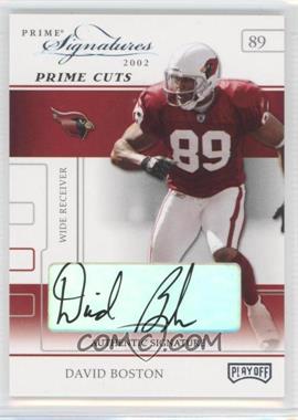 2002 Playoff Prime Signatures - [Base] - Prime Cut Signatures #21 - David Boston /5